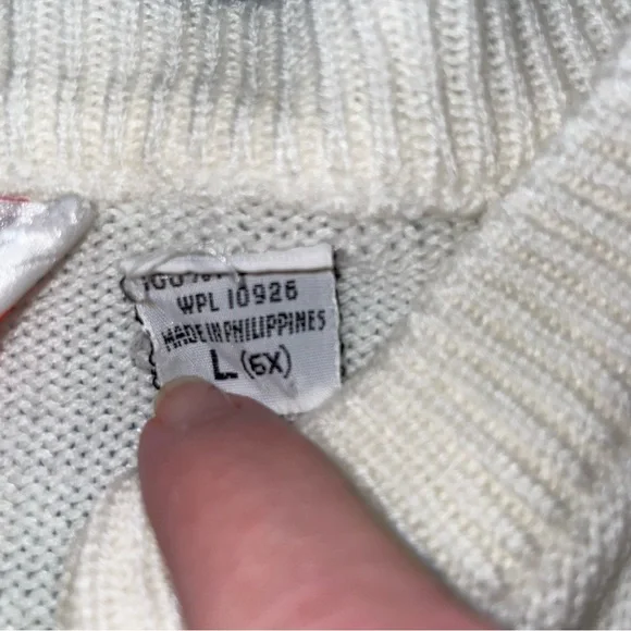 VINTAGE GIRLS LARGE 6X CARDIGAN BUTTON SWEATER - Picture 5 of 10